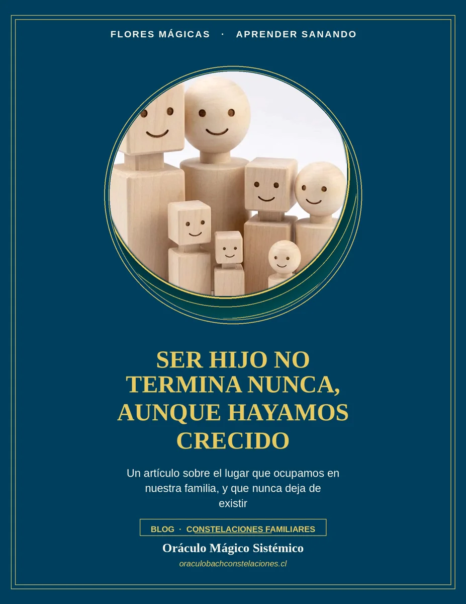 Ser hijo no termina nunca, aunque hayamos crecido